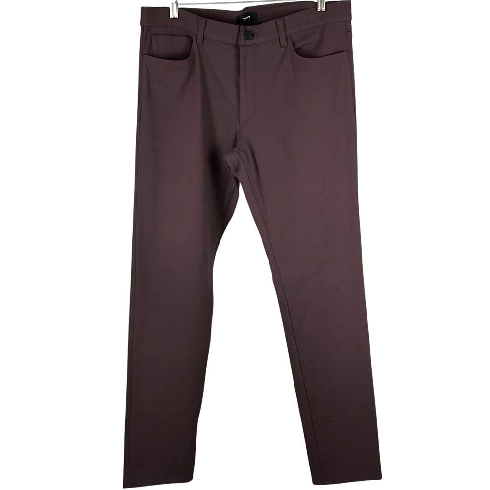 Theory Men's Raffi 5 Pocket Pant Malbec Neoteric Twill Size 34 x 33 New With Tag